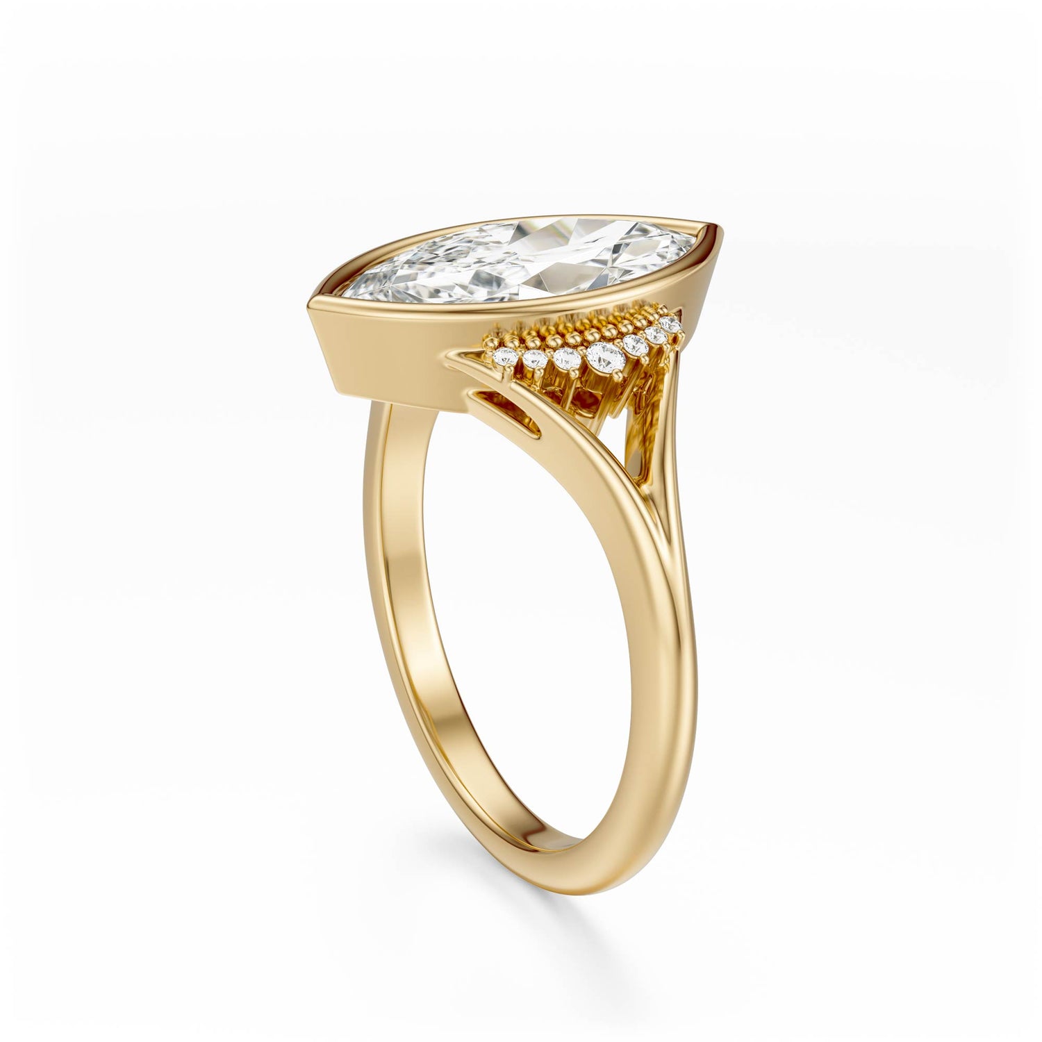 The Bezel Serendipity Ring | Marquise | Setting Only