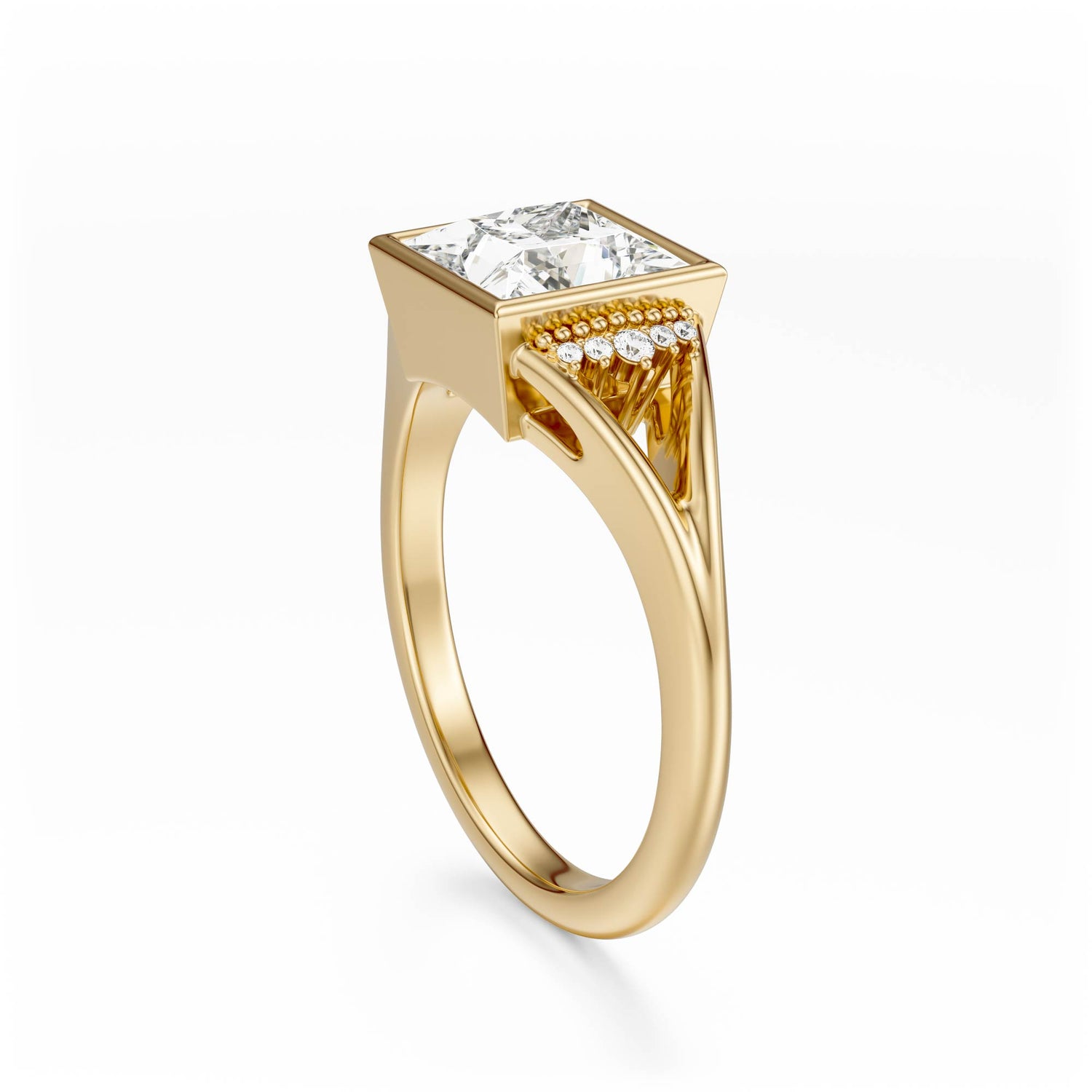 The Bezel Serendipity Ring | Princess | Setting Only