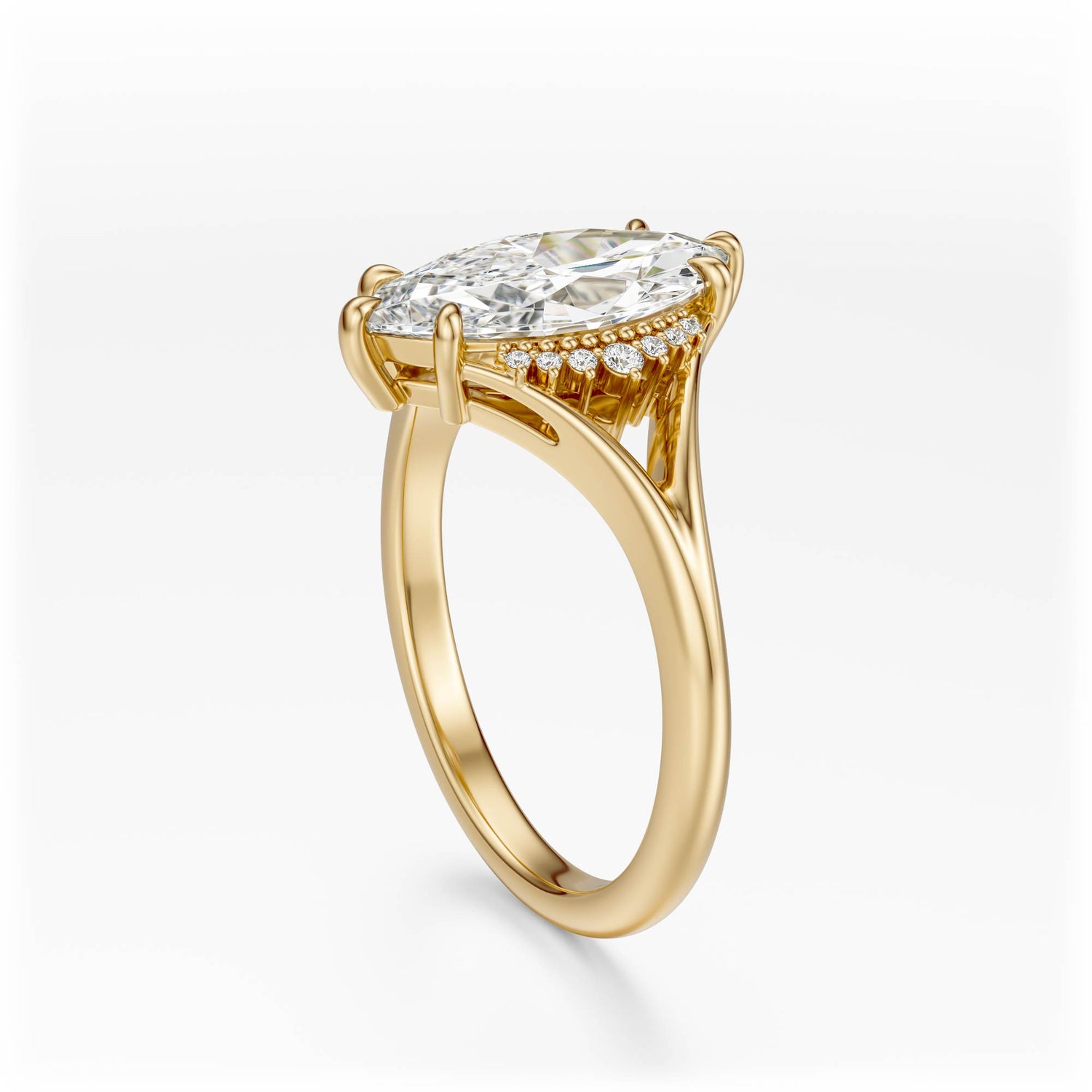The Serendipity Ring | Marquise | Setting Only - Lavender Creek Gems 