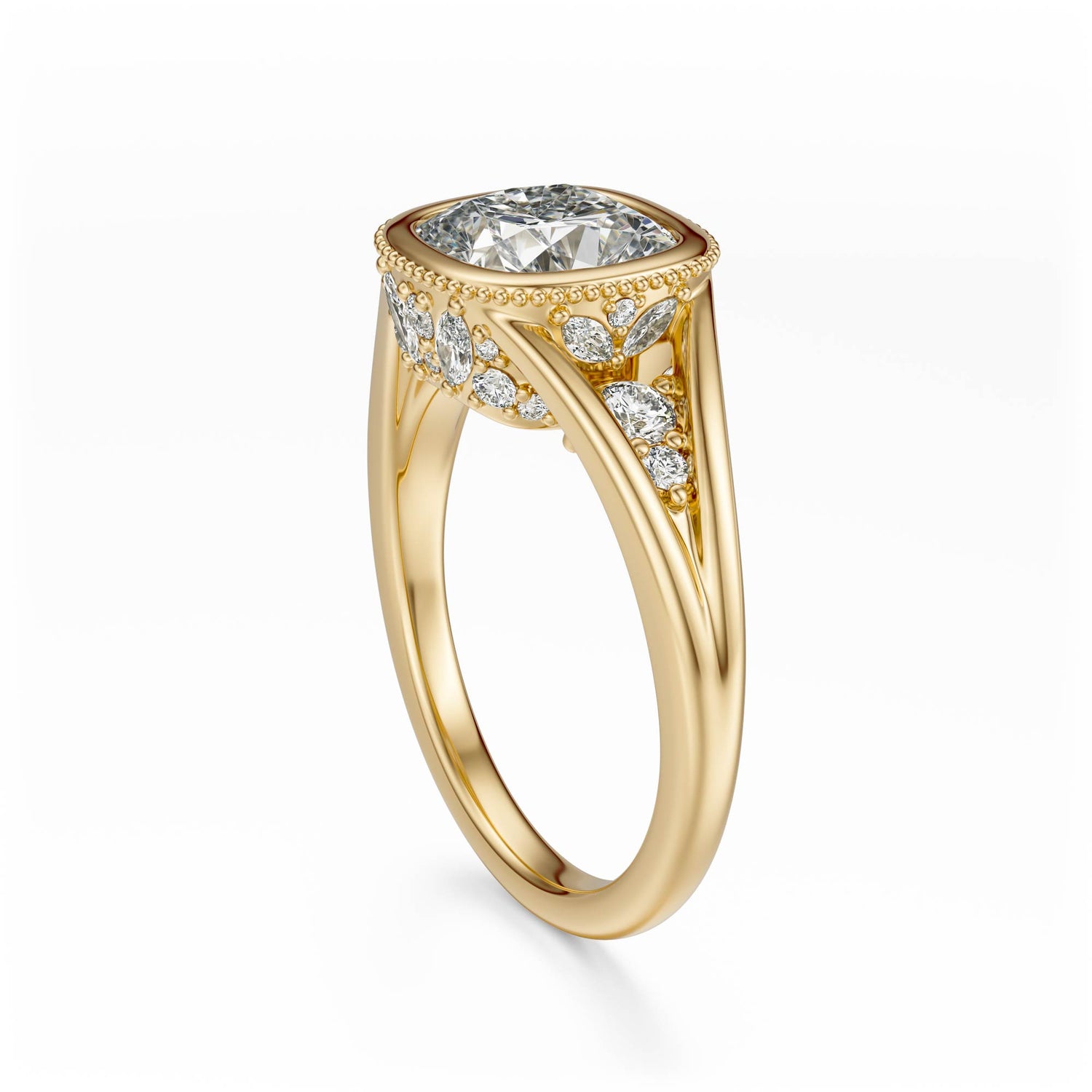 The Sitara Ring | Cushion - Lavender Creek Gems 