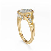 The Sitara Ring | Elongated Cushion - Lavender Creek Gems 