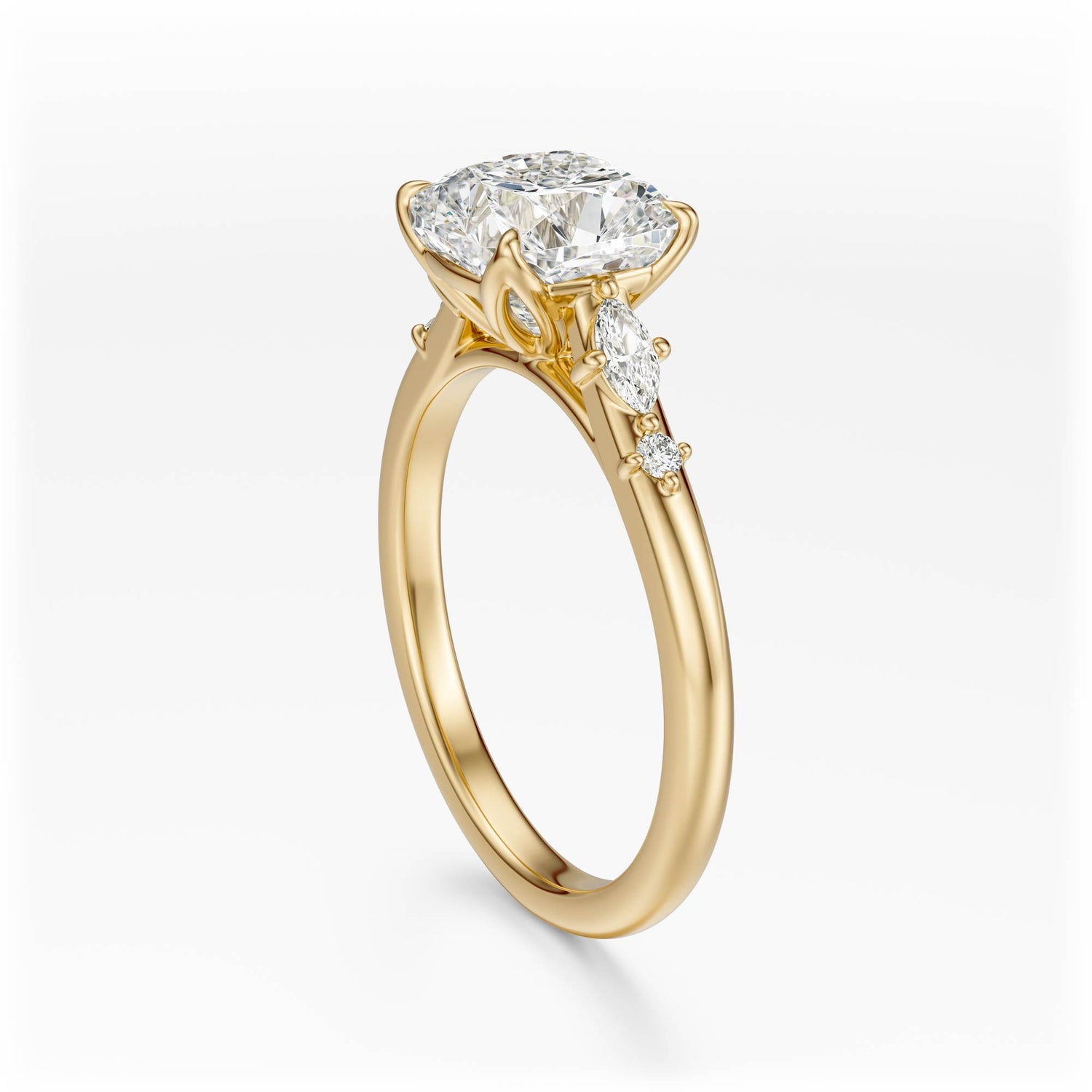 The Skye Ring | Cushion | Setting Only - Lavender Creek Gems 