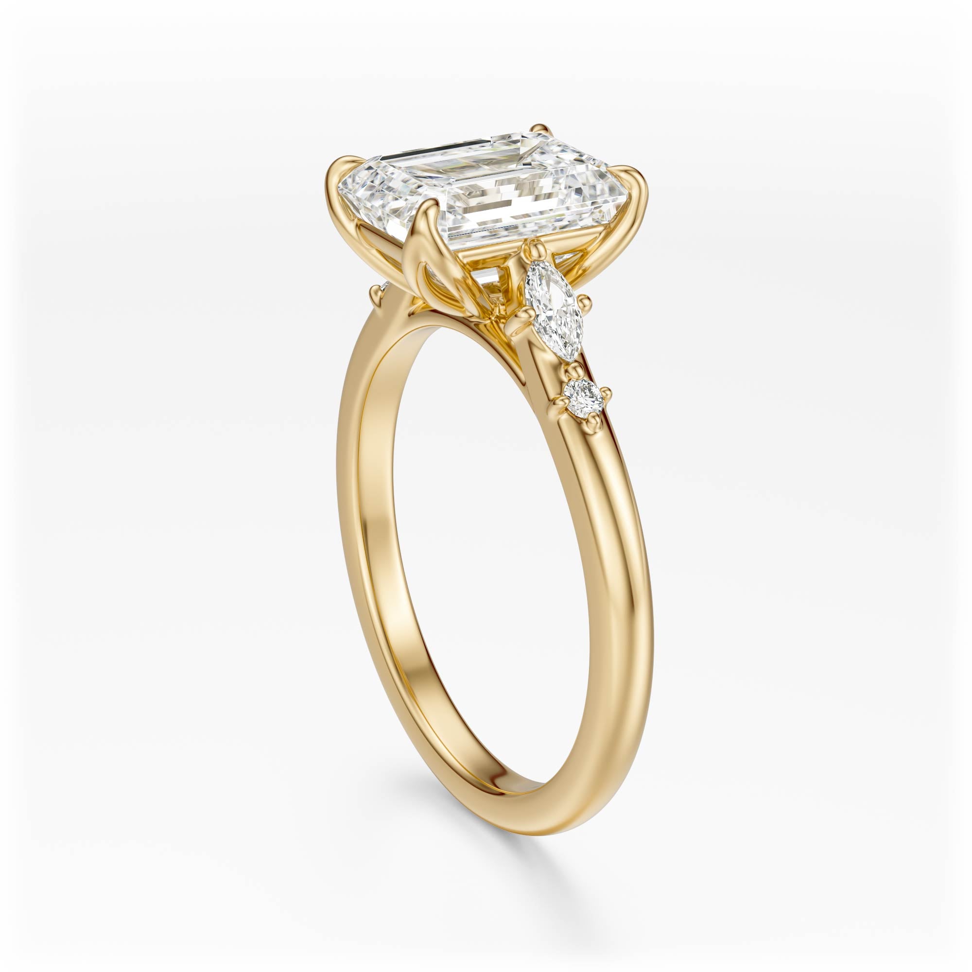 The Skye Ring | Emerald Cut - Lavender Creek Gems 