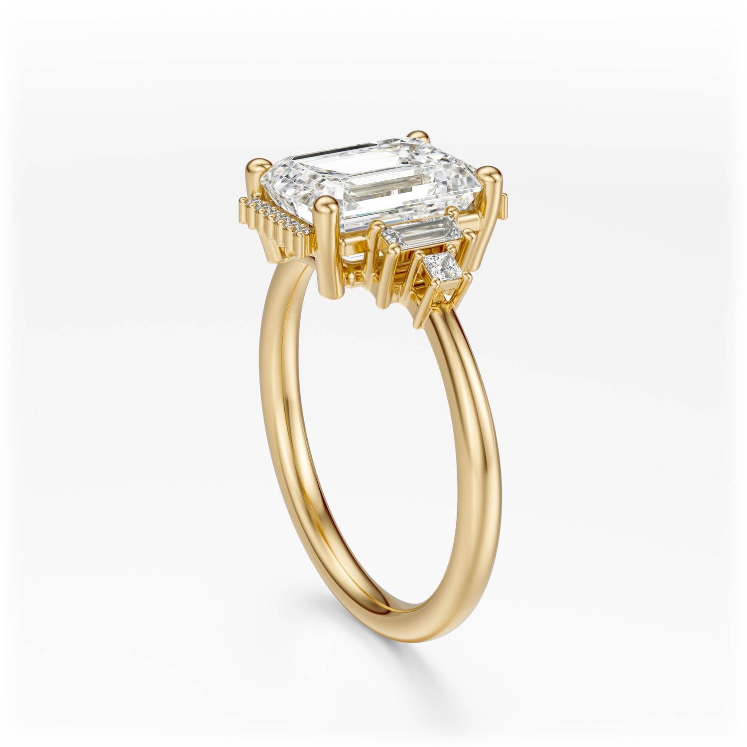 The Sura Ring | Emerald Cut