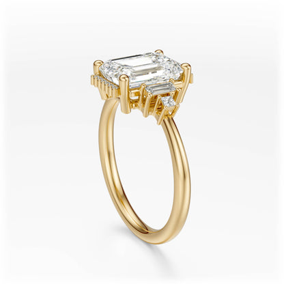 The Sura Ring | Emerald Cut