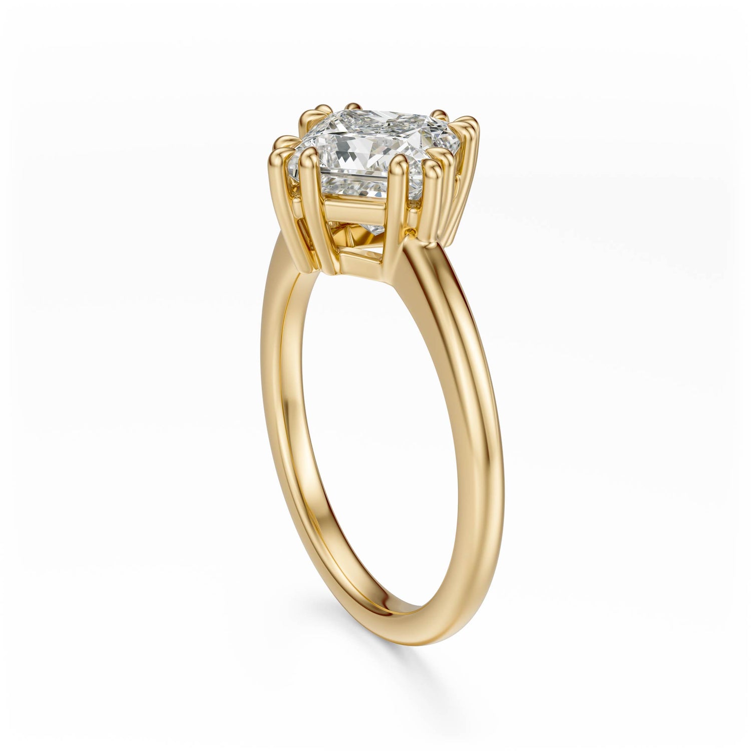 The Thalassa Ring | Princess | Setting Only - Lavender Creek Gems 