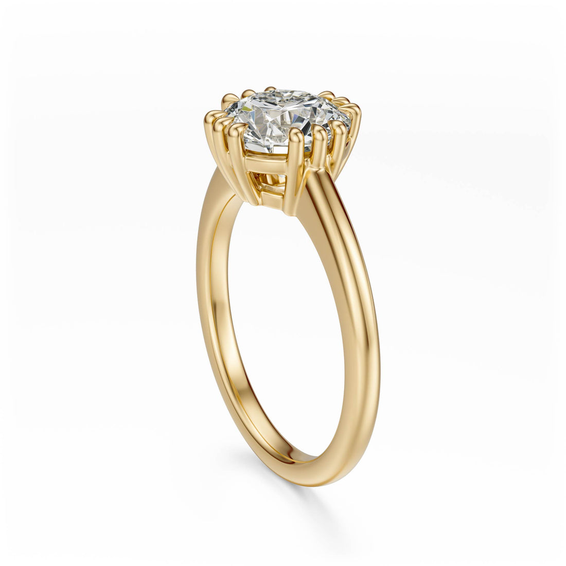 The Thalassa Ring | Round | Setting Only - Lavender Creek Gems 