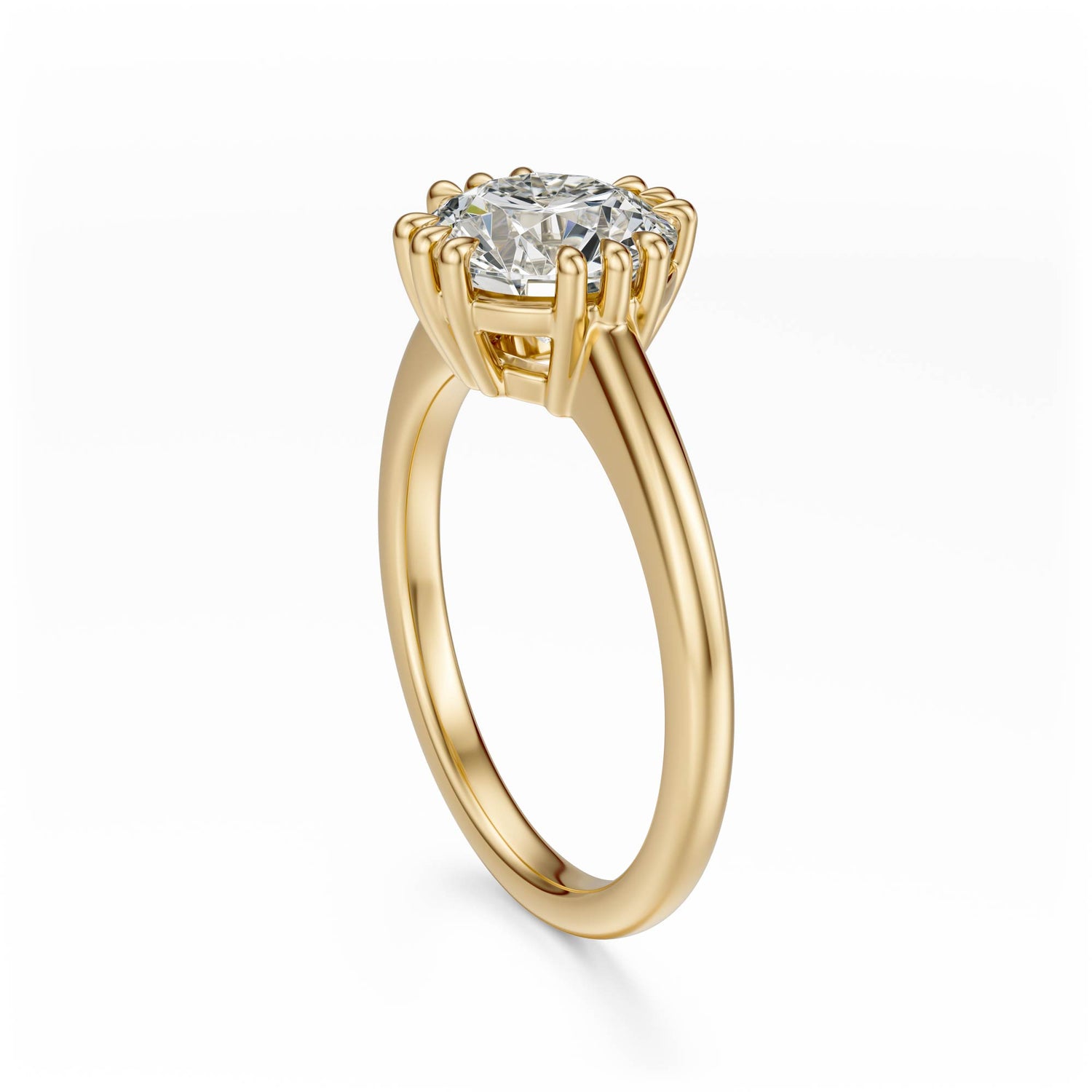 The Thalassa Ring | Round | Setting Only - Lavender Creek Gems 