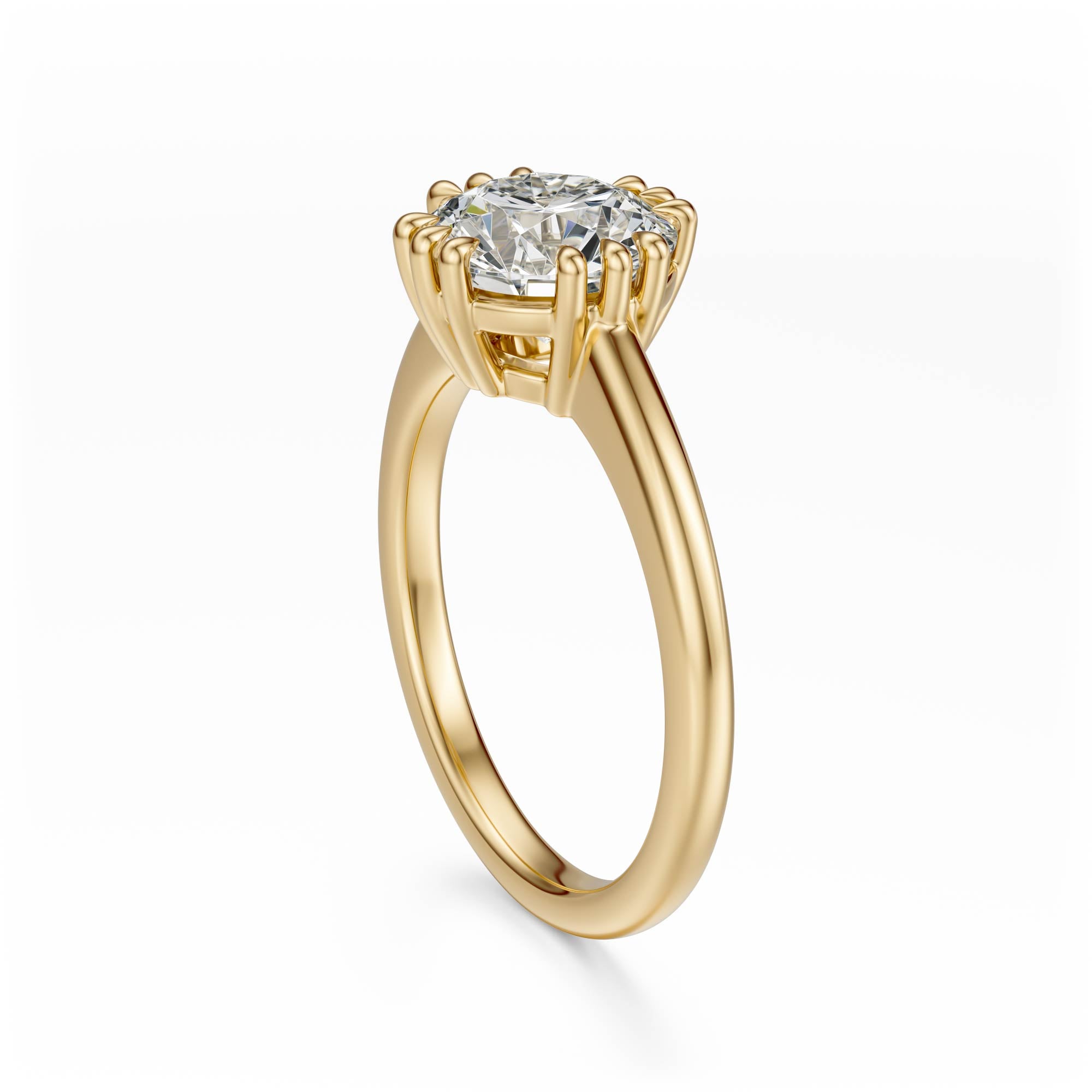 The Thalassa Ring | Round | Setting Only - Lavender Creek Gems 