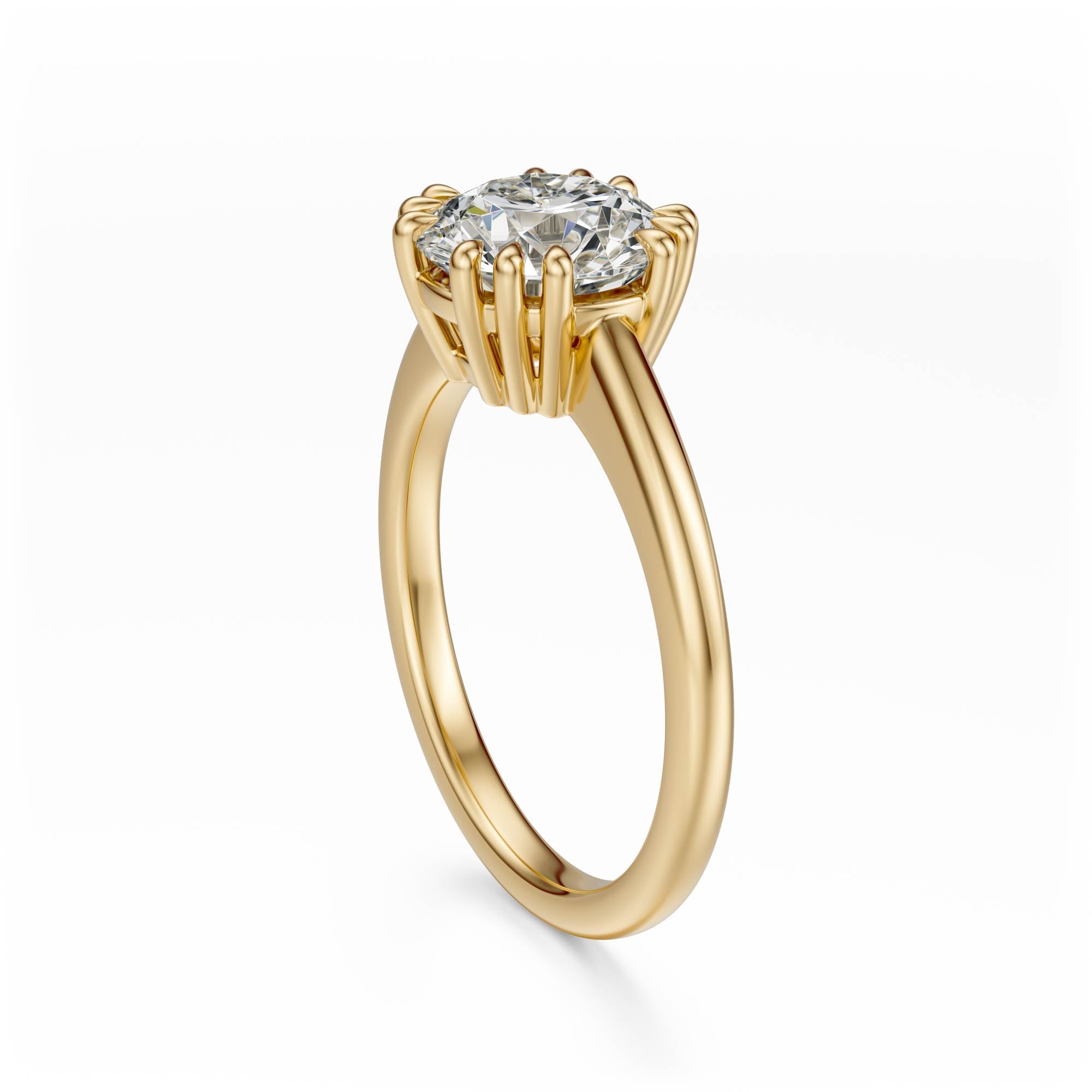 The Thalassa Ring | Round | Setting Only - Lavender Creek Gems 