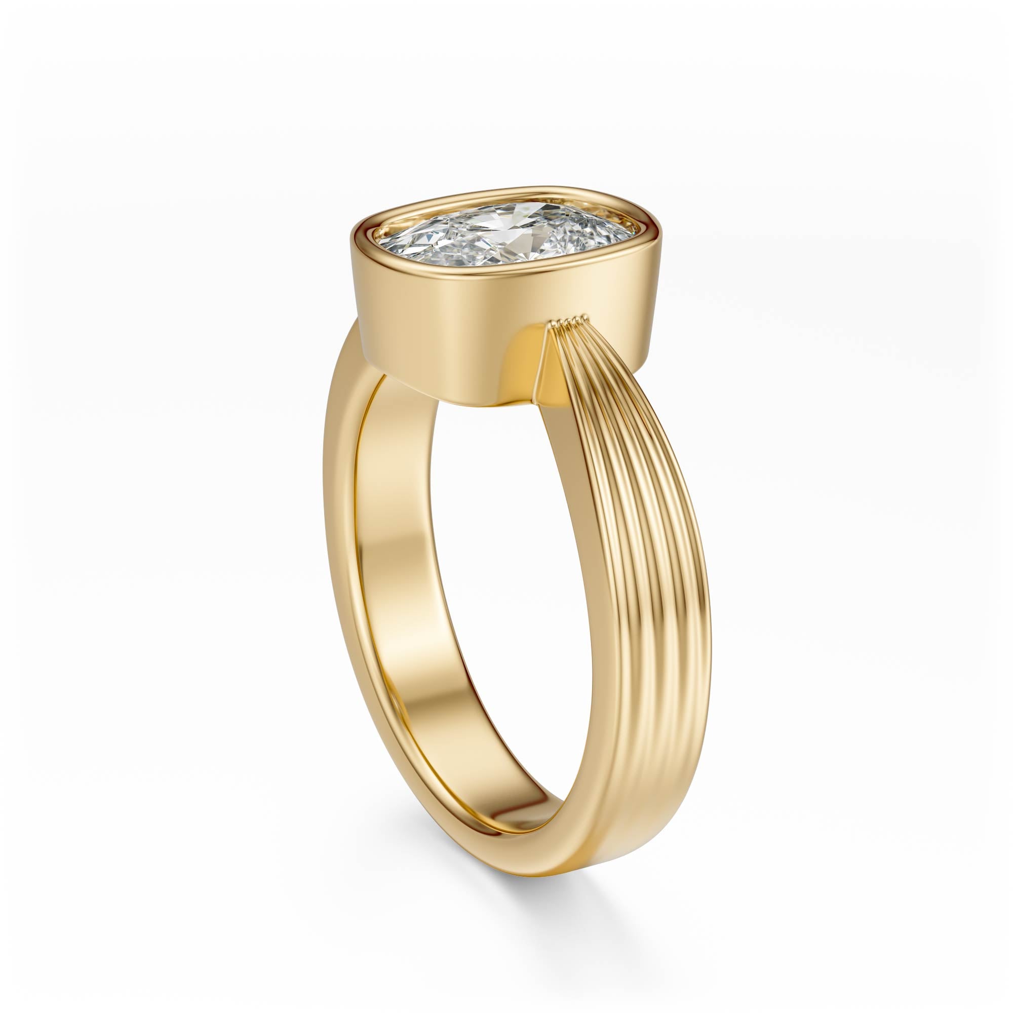 The Veil Ring | Elongated Cushion - Lavender Creek Gems 