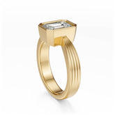 The Veil Ring | Emerald Cut - Lavender Creek Gems 