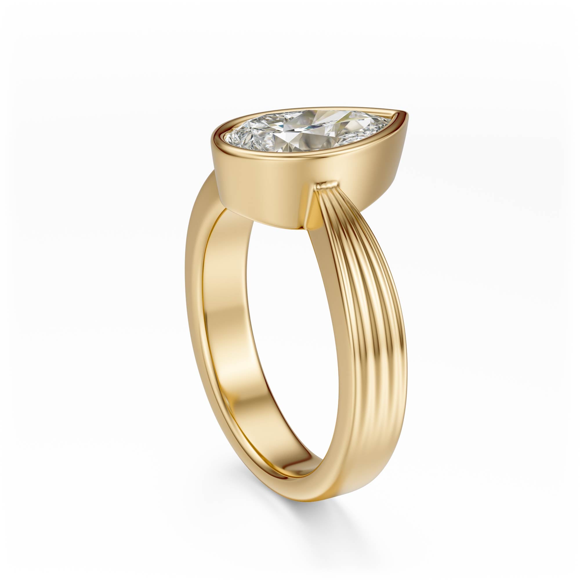 The Veil Ring | Pear - Lavender Creek Gems 