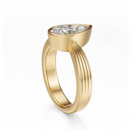 The Veil Ring | Pear - Lavender Creek Gems 