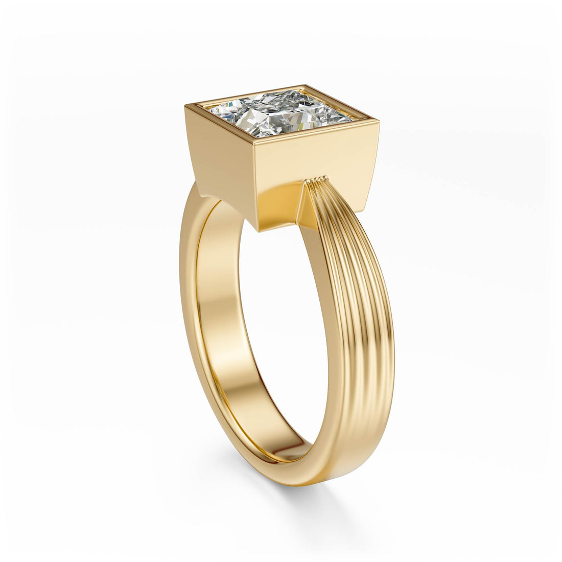 The Veil Ring | Princess | Setting Only - Lavender Creek Gems 