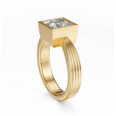 The Veil Ring | Princess | Setting Only - Lavender Creek Gems 