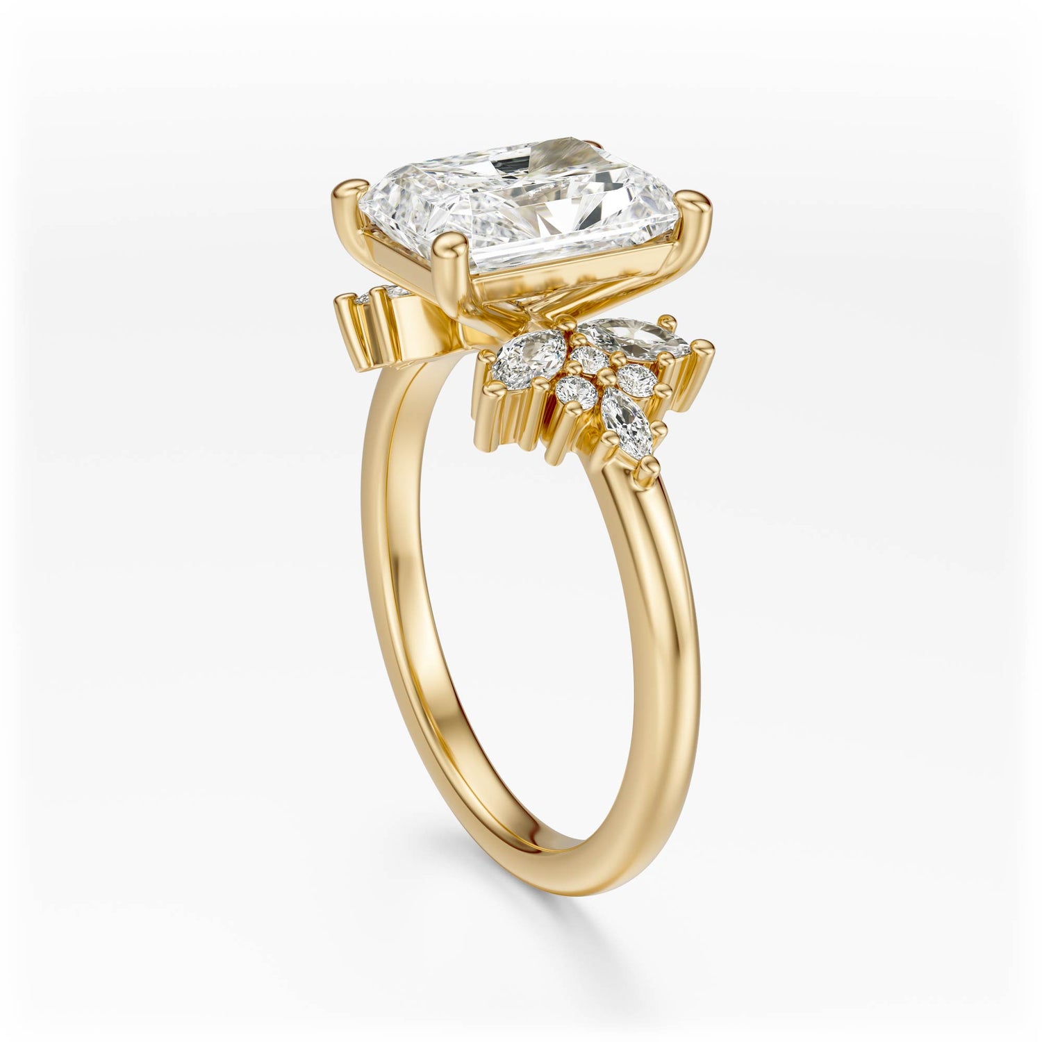 The Veraine Ring | Radiant | Setting Only