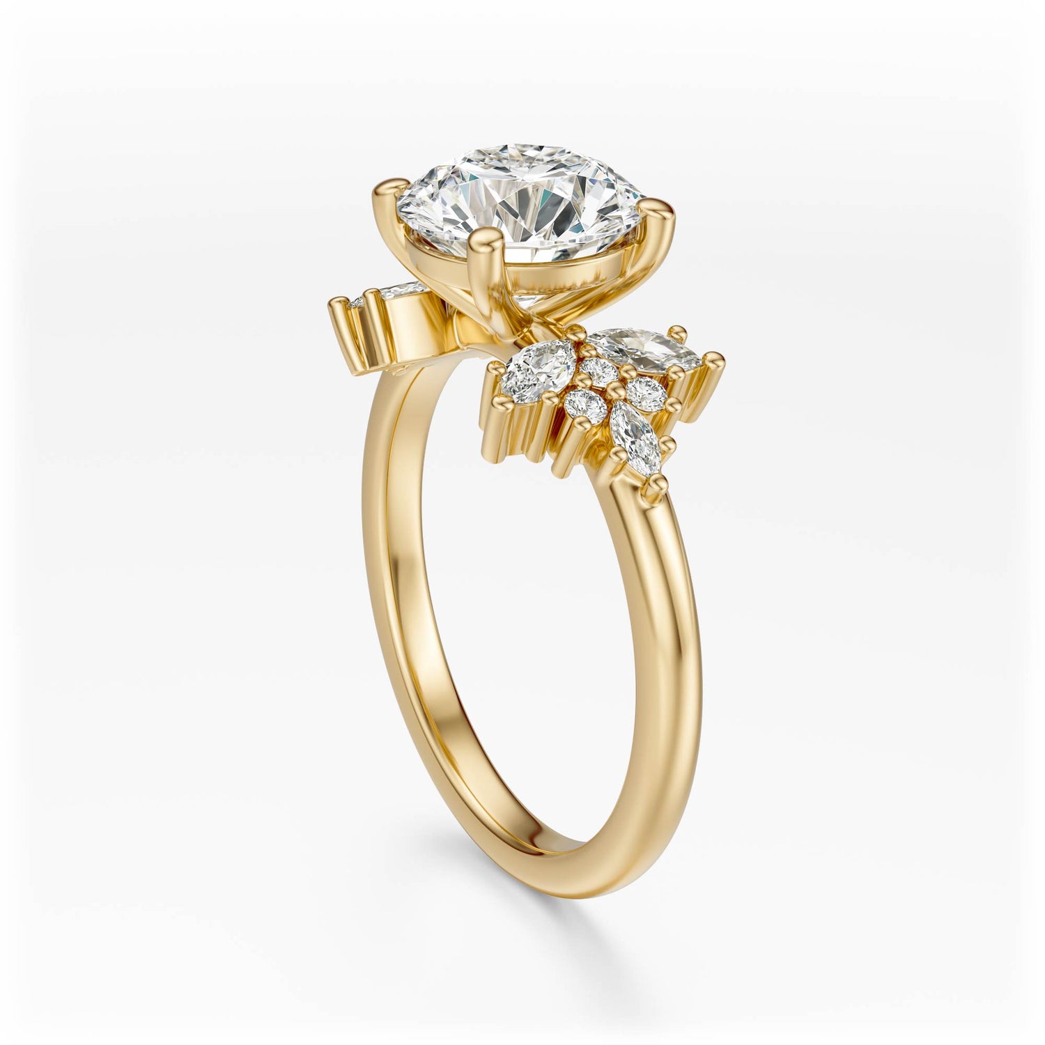 The Veraine Ring | Round | Setting Only