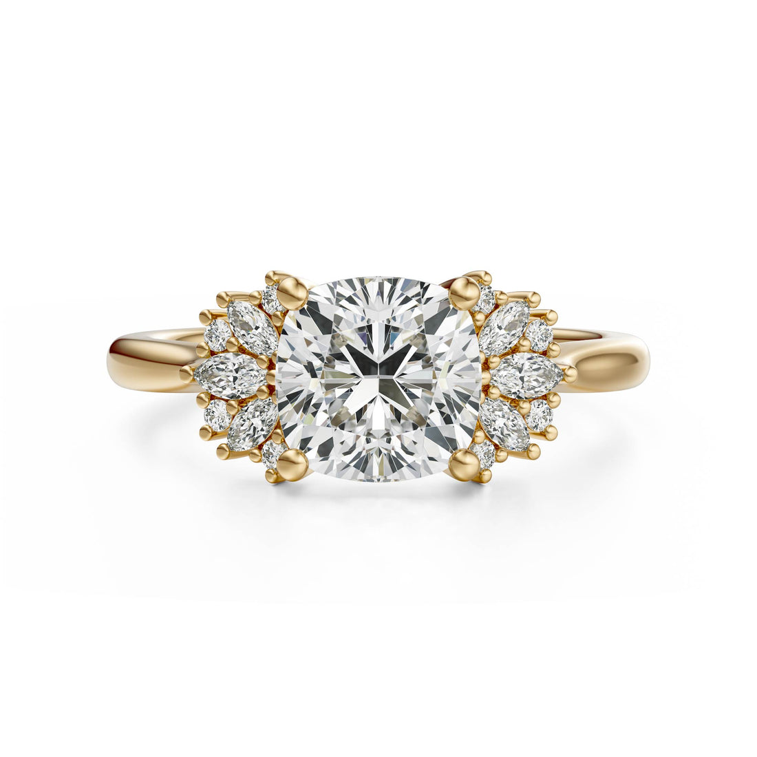 The Ambrosia Ring | Cushion | Setting Only - Lavender Creek Gems 