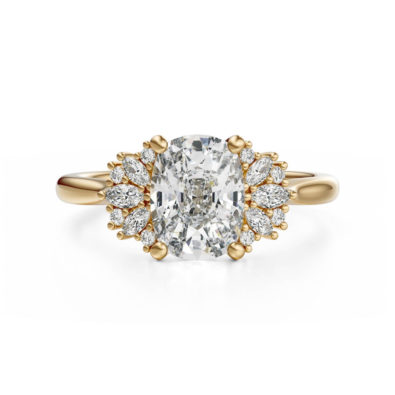 The Ambrosia Ring | Elongated Cushion - Lavender Creek Gems 