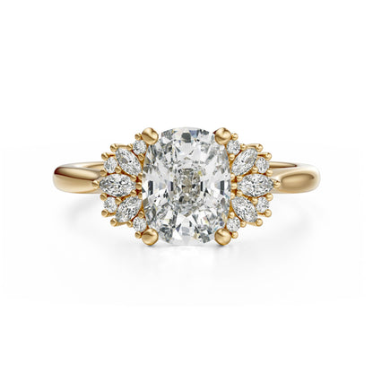 The Ambrosia Ring | Elongated Cushion - Lavender Creek Gems 