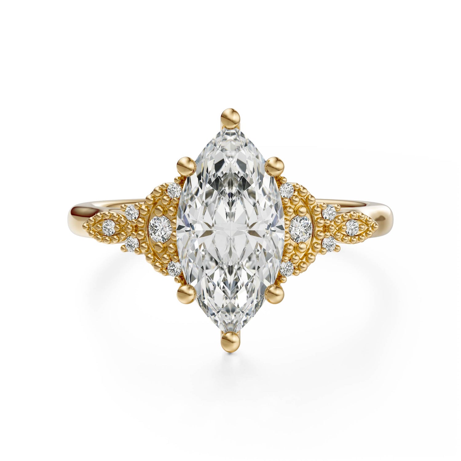 The Art Deco Maeve Ring | Marquise - Lavender Creek Gems 