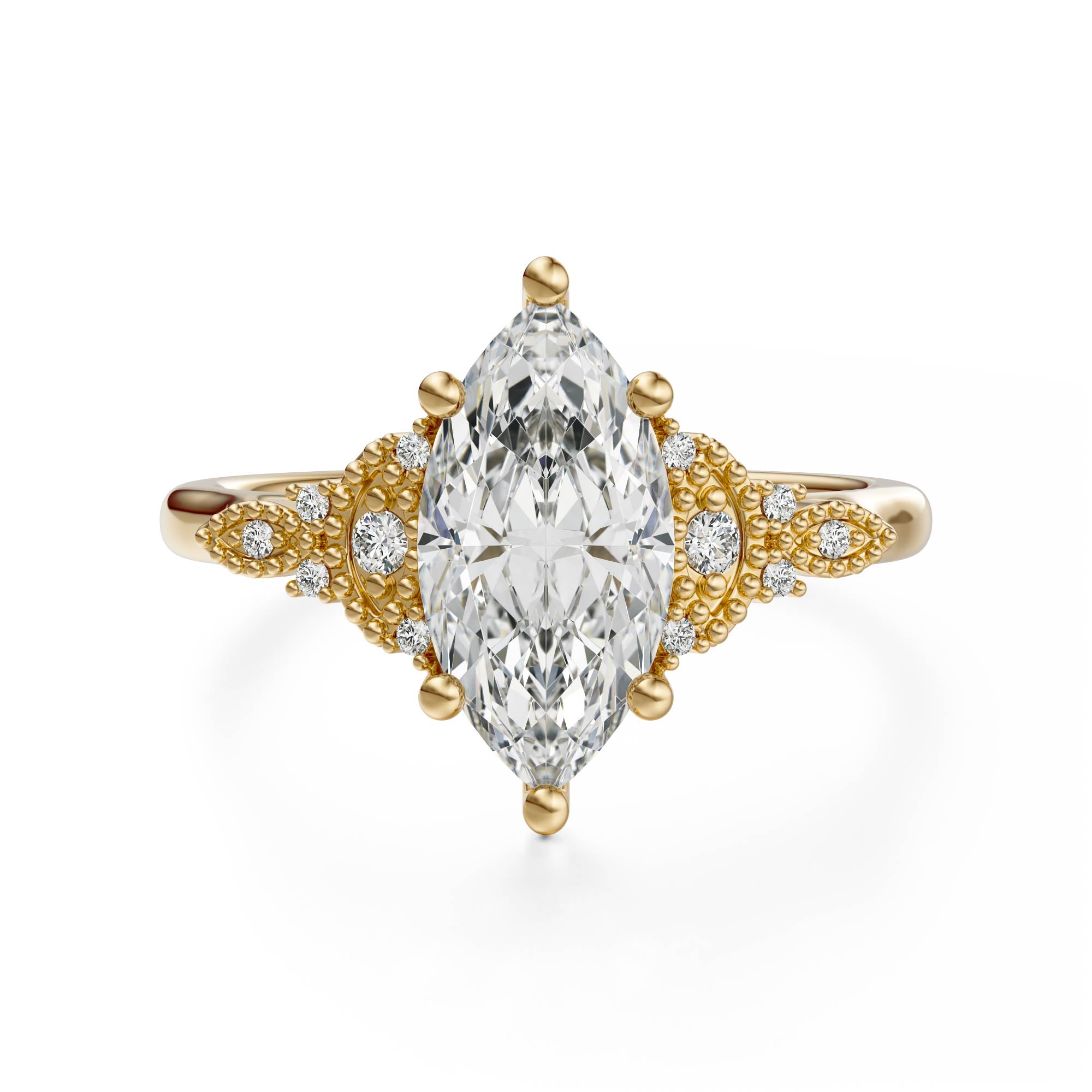 The Art Deco Maeve Ring | Marquise - Lavender Creek Gems 