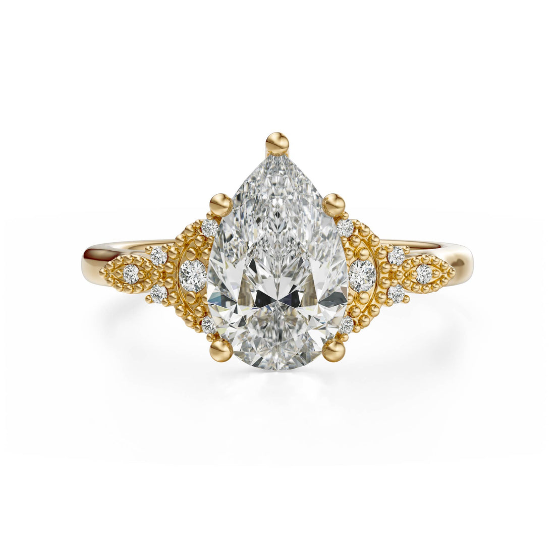 The Art Deco Maeve Ring | Pear - Lavender Creek Gems 