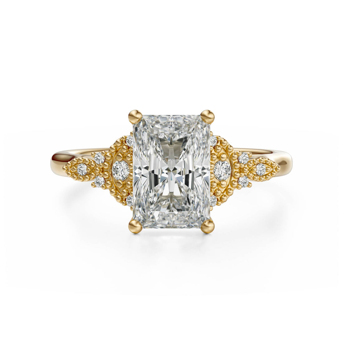 The Art Deco Maeve Ring | Radiant - Lavender Creek Gems 