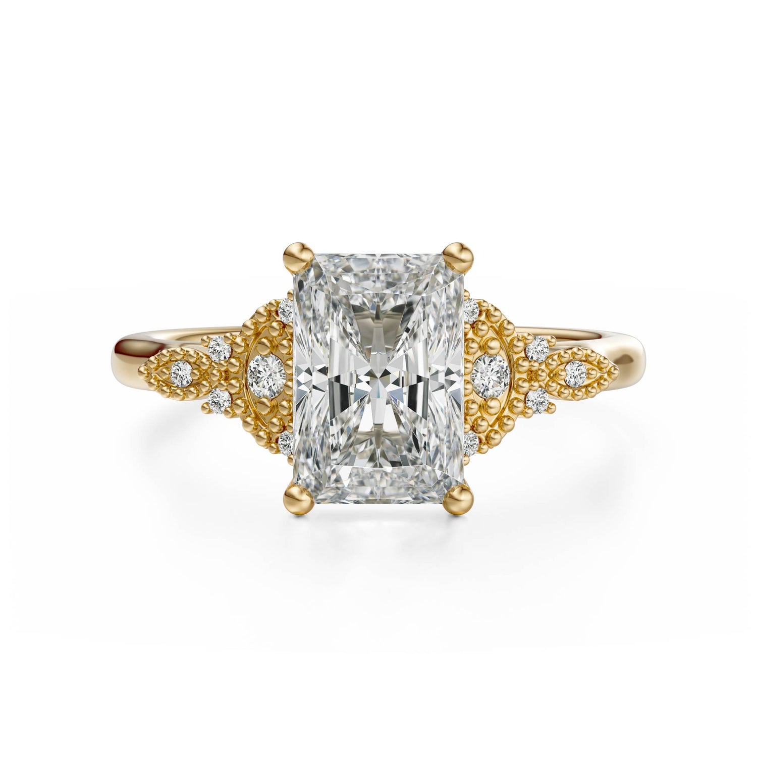 The Art Deco Maeve Ring | Radiant - Lavender Creek Gems 