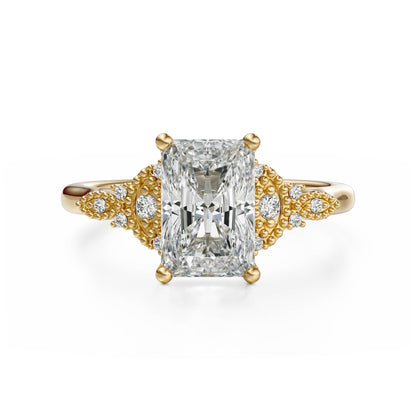 The Art Deco Maeve Ring | Radiant - Lavender Creek Gems 