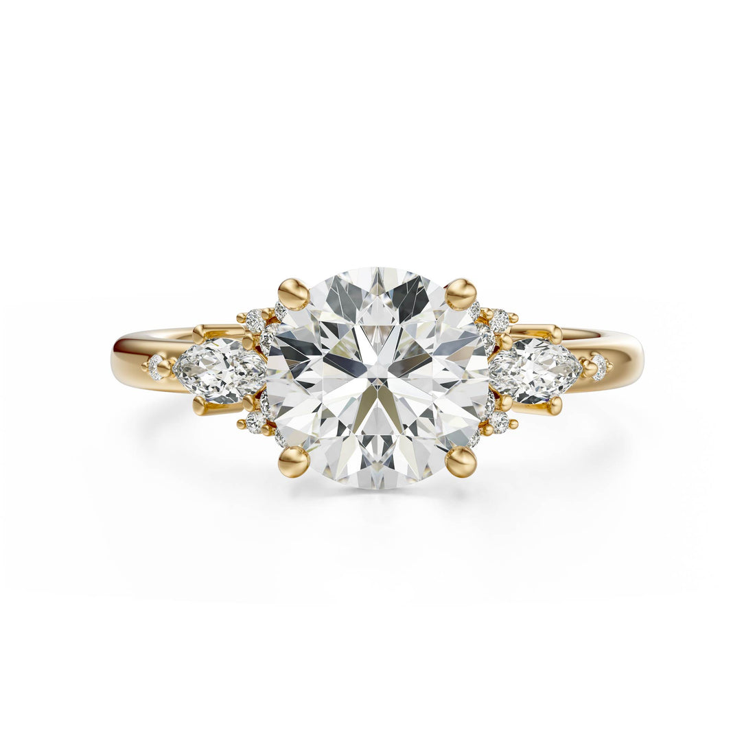 The Ascendant Ring | Round | Setting Only - Lavender Creek Gems 