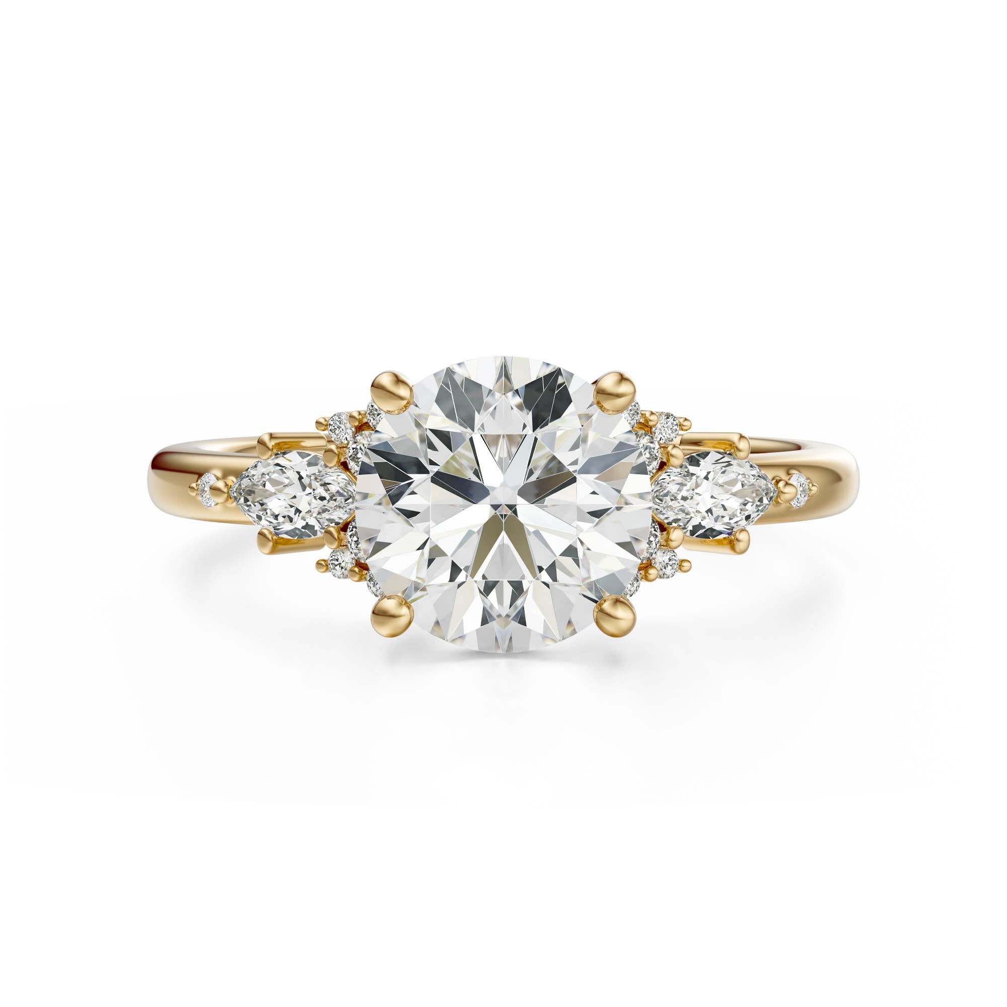 The Ascendant Ring | Round | Setting Only - Lavender Creek Gems 