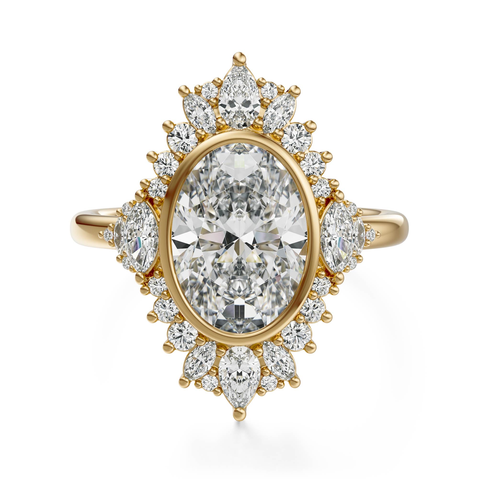 The Ethereal Ring | Oval | Setting Only