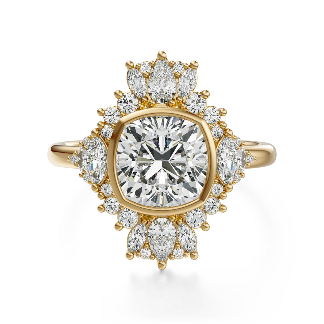 The Ethereal Ring | Cushion | Setting Only