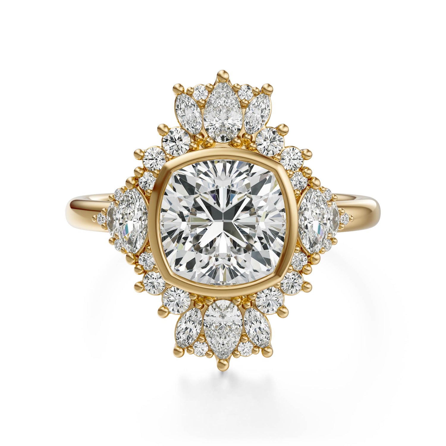 The Ethereal Ring | Cushion | Setting Only