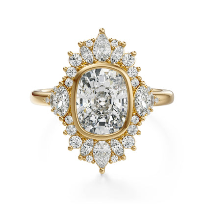 The Ethereal Ring | Elongated Cushion | Setting Only