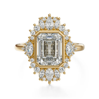The Ethereal Ring | Emerald Cut | Setting Only