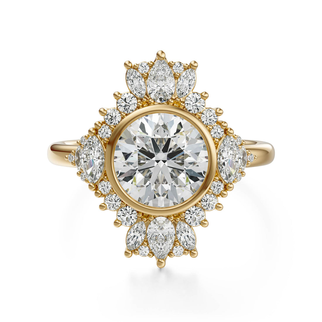 The Ethereal Ring | Round | Setting Only