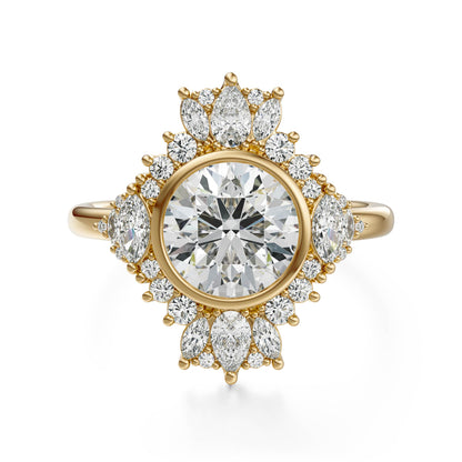 The Ethereal Ring | Round | Setting Only