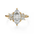 The Diamond Fleur Ring | Marquise | Setting Only - Lavender Creek Gems 