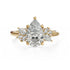 The Diamond Fleur Ring | Pear | Setting Only - Lavender Creek Gems 