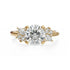 The Diamond Fleur Ring | Round | Setting Only - Lavender Creek Gems 