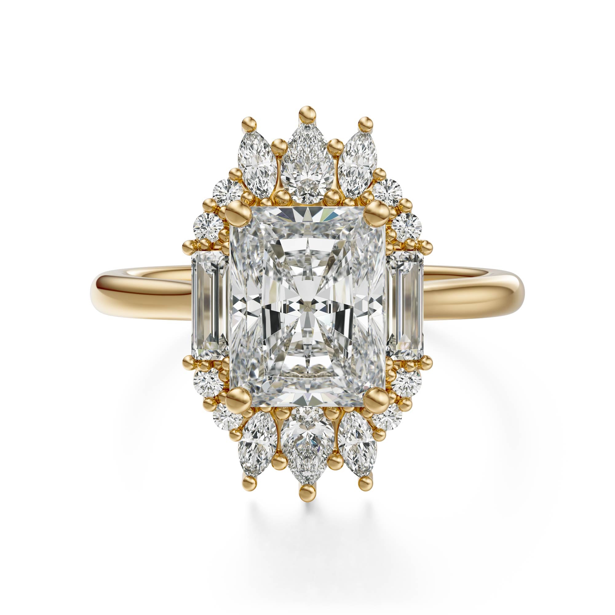 The Georgia Ring | Radiant | Setting Only