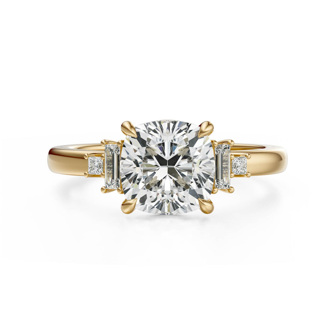 The Elevated Mira Ring | Cushion | Setting Only