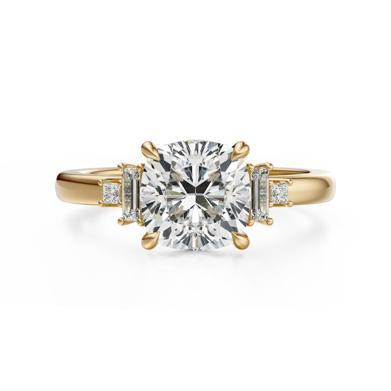 The Elevated Mira Ring | Cushion | Setting Only