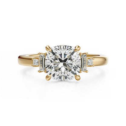 The Elevated Mira Ring | Cushion | Setting Only