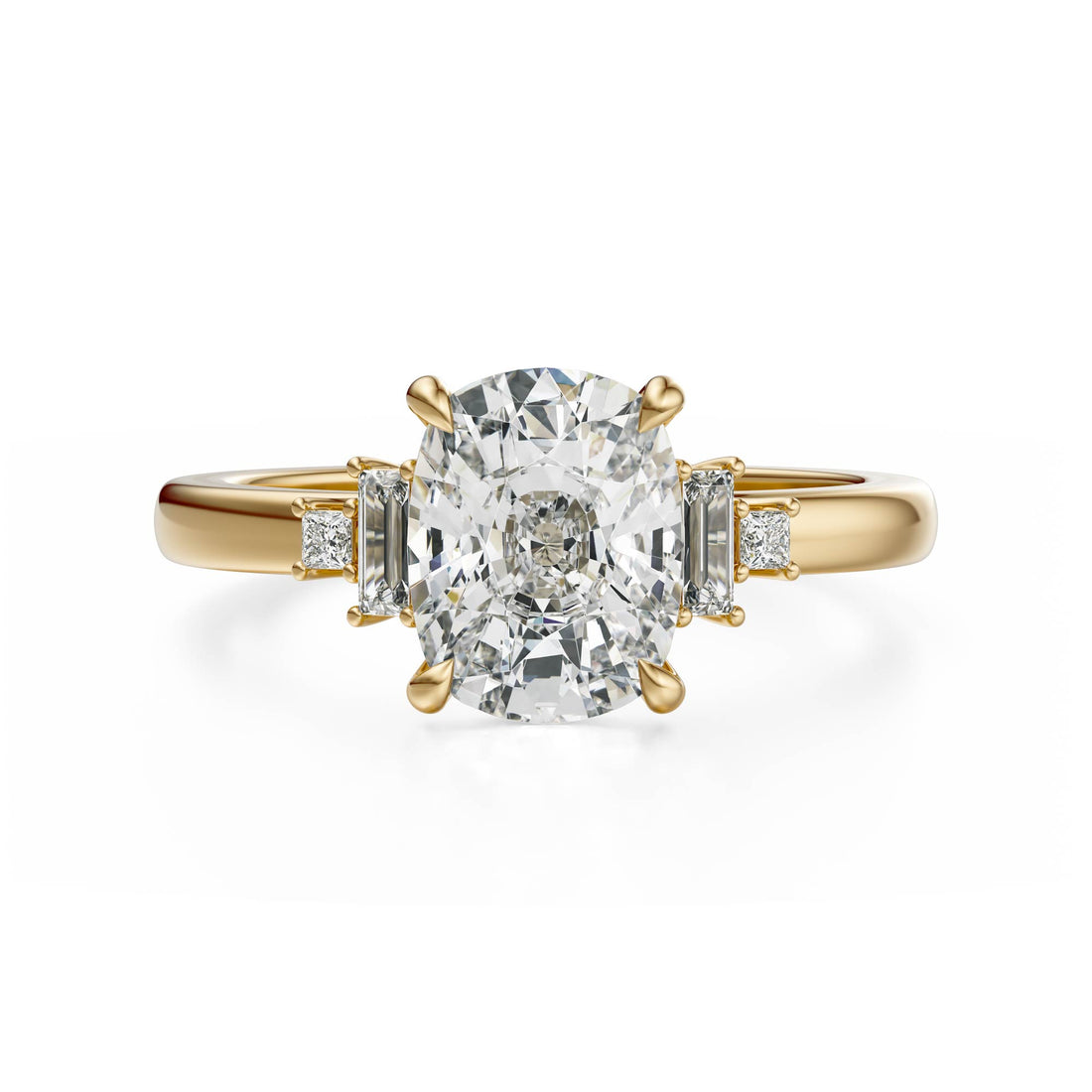 The Elevated Mira Ring | Elongated Cushion | Setting Only