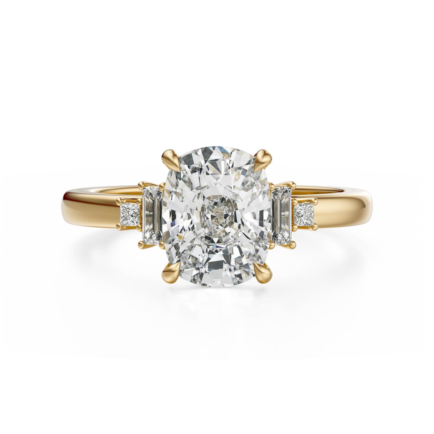 The Elevated Mira Ring | Elongated Cushion | Setting Only