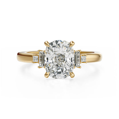 The Elevated Mira Ring | Elongated Cushion | Setting Only